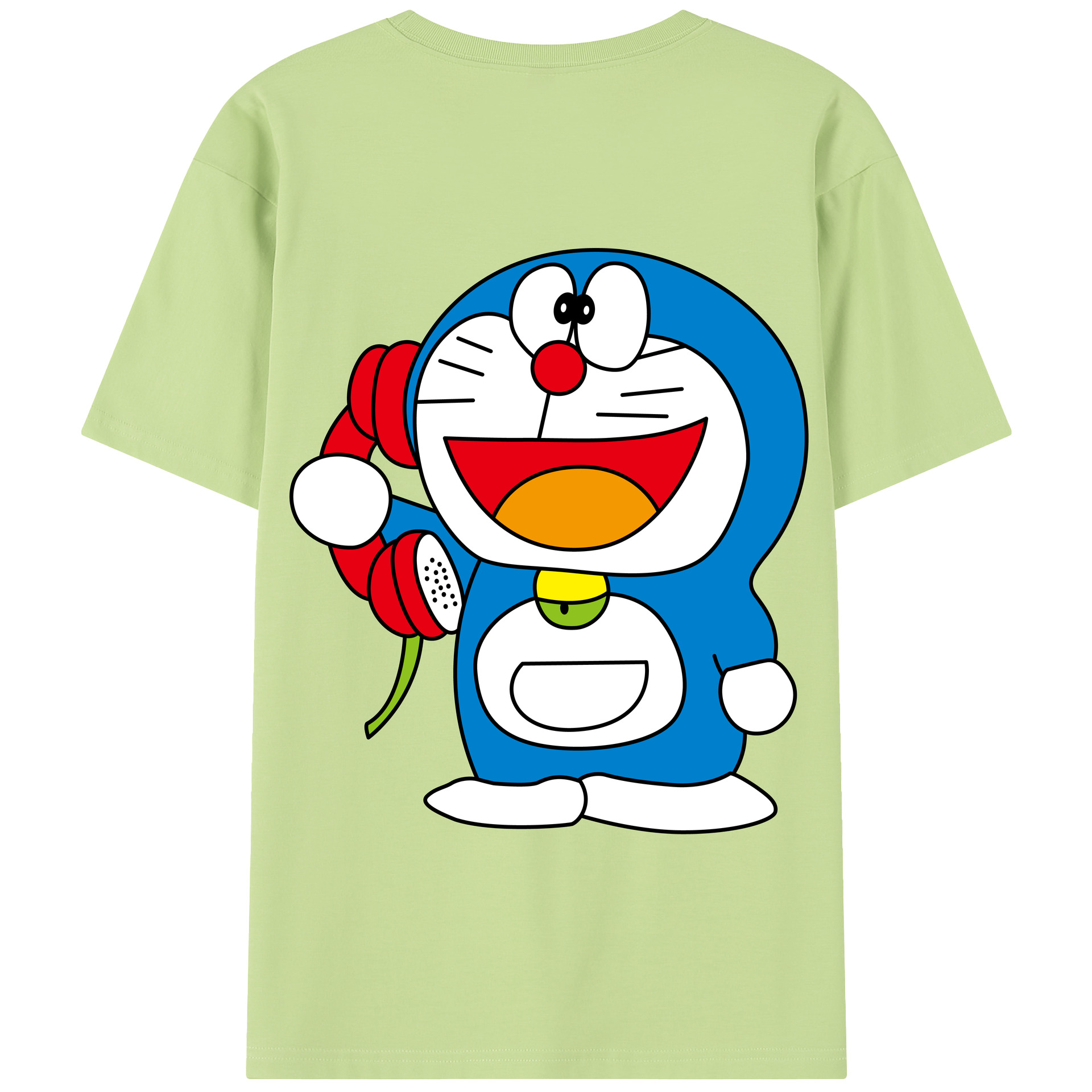 （画像用） ドラえもん Doraemon 綿100％半袖Tシャツ（背面プリント）